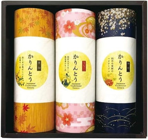Kanazawa Kenroku Confectionery Karinto Gift [Pre-wrapped with Official Carry Bag] Confectionery Box Japanese Sweets Individual Packaging Souvenir Gift Thank You Celebration Return Internal Celebration