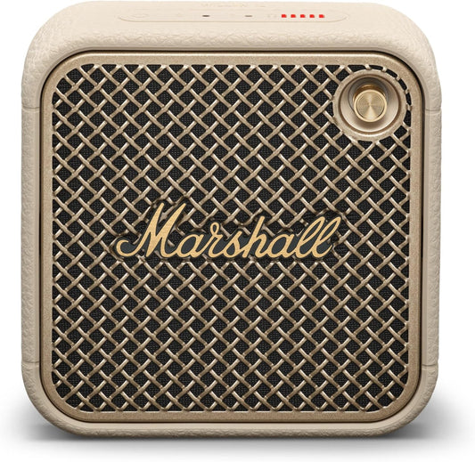 Marshall Willen II Wireless Portable Waterproof Speaker, Cream, 17 Hours of Continuous Playback, IP67 Waterproof, Ultra Compact, Rapid Charging
