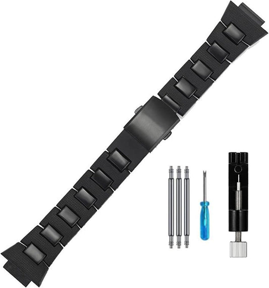 [JUSUTEK] Innovative Lightweight Plastic Material Watch Band Compatible with G-SHOCK Dedicated Compatible DW-5600/6900/9600/GW-M5610/GA-2100 16MM Wide Custom Resin Hypoallergenic Band Custom Men's