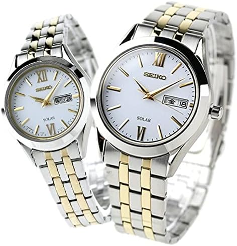 Seiko SBPX085 STPX033 Wristwatch, Pair Watch, Spirit, Solar, White, Men's, Pair Box Without Wrapping, Bracelet Type