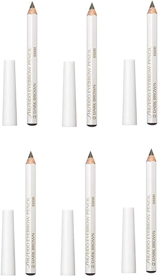 Shiseido Eyebrow Ink Pencil, Dark Brown, Set of 6
