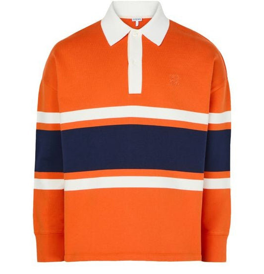 LOEWE Long sleeve polo shirt in cotton - Image 1