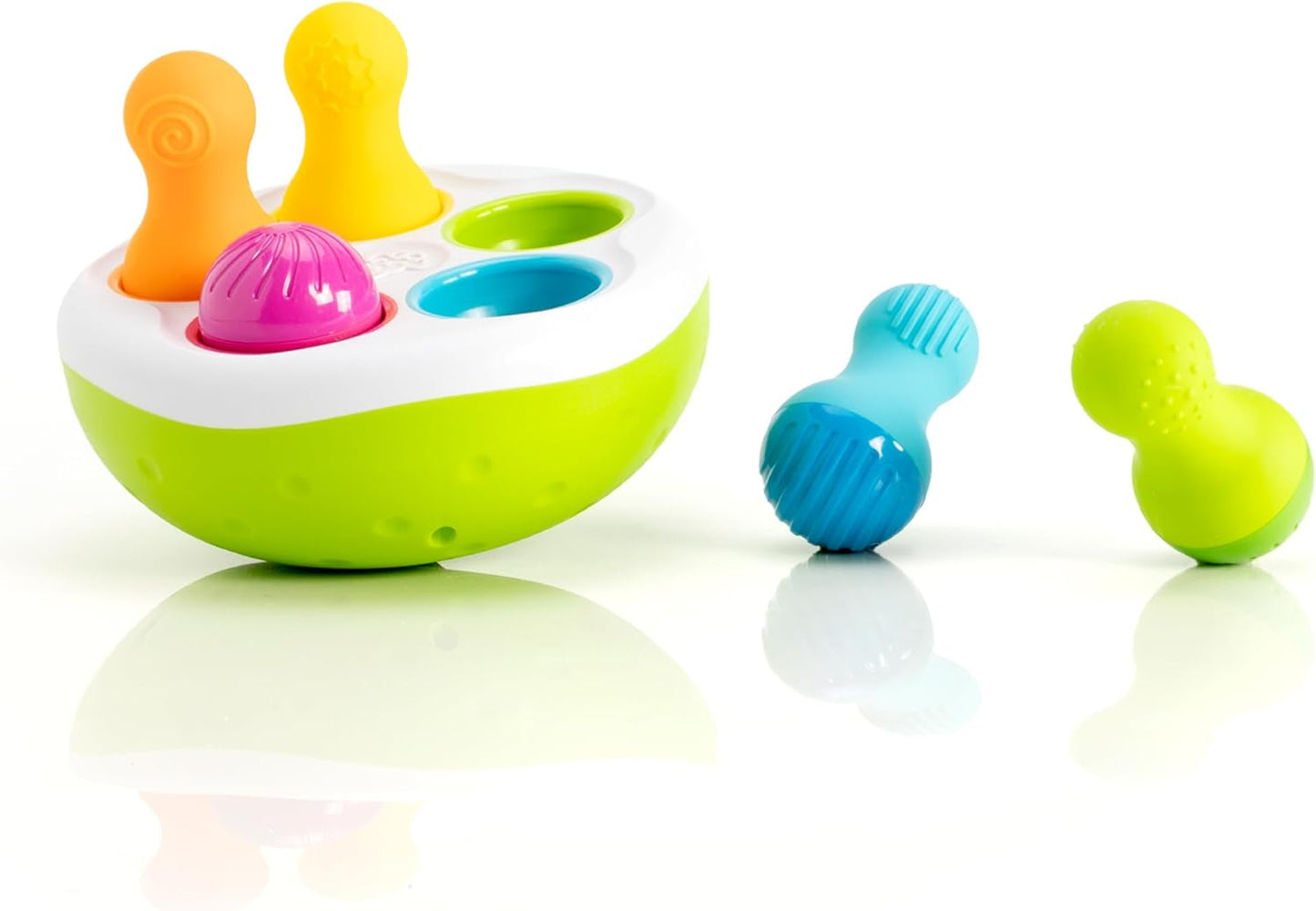 Fat Brain Toys (ファットブレイン) Baby Toy Spinny Pins Wobble Match Colors [Authentic] FA248-1