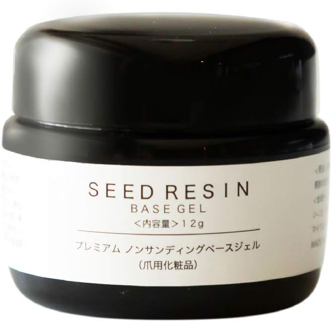 SEED RESIN Gel Nail Premium Non-Sanding Base Gel 0.4 oz (12 g) Nail Cosmetics Made in Japan