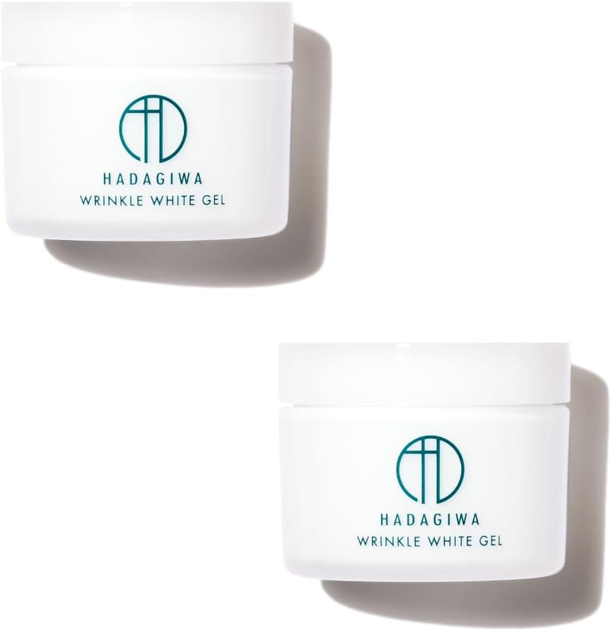 Hadagiwa All-in-One Gel, Wrinkle Improvement, Whitening, All-in-One Quasi-Drug, Niacinamide, Moisturizing, Additive-Free, Lotion, Milky Lotion, Beauty Essence, Made in Japan, 2 Bottles