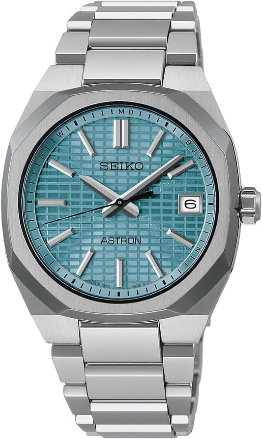 Seiko Watch Nexter Solar Radio, 1.4 inches (36 mm), Unisex, Dial: Mint Blue