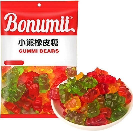Gummy Bear, 5.3 oz (150 g), Fruit Flavor, Cute Shape, Sweet and Sour Bite of Childhood Memories, Party Snacks, Cute Shape, Squishy Taste, Thick Fruity Kids Snacks