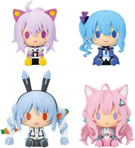 Ichiban Kuji Holo Live ~Cyberpunk Style ~ Chokokokokoko Kokko Prize Chokokoko Kokoko Koko Figure, Set of 4 Types, Nekomata Okayu, Hoshigai Suisei Suisei, Pekora Utoida, Koyori Hiroi, Complete Set