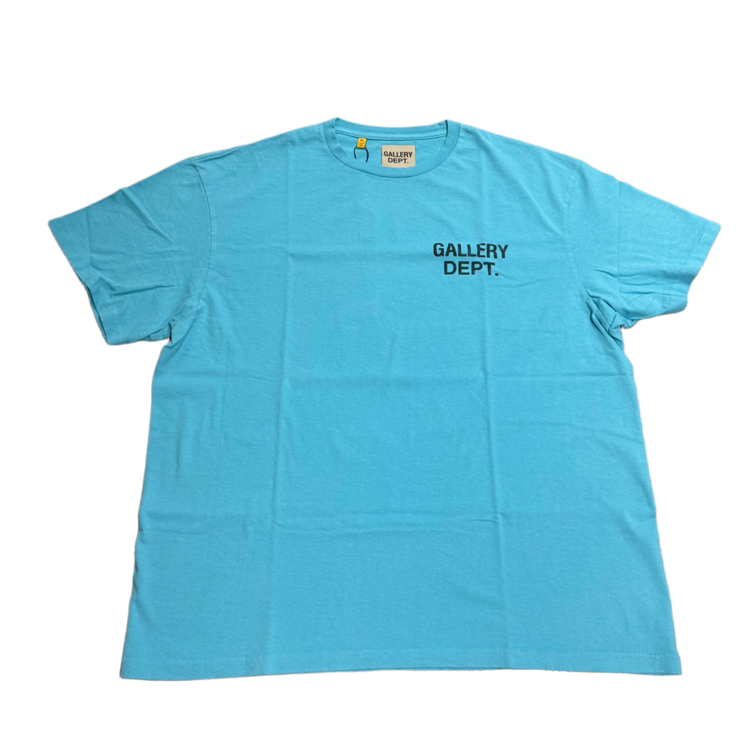 GALLERY DEPT. 'LOGO' TURQUOISE TEE