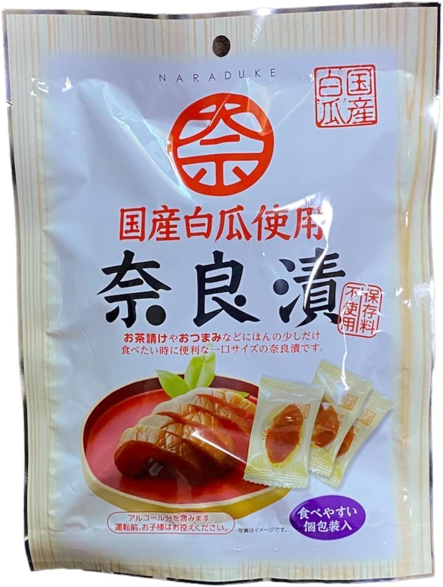 Nozawa Foods Industry Japanese White Melon Pickled Nara, 2.5 oz (70 g) x 3 Packs