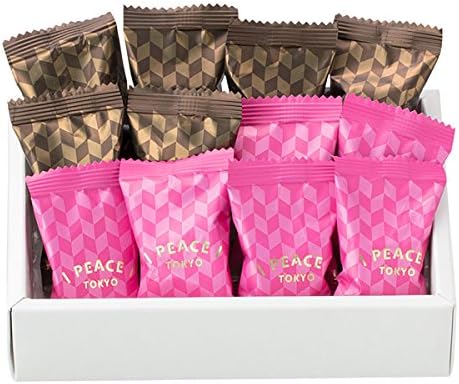 Tokyo Rask, Peace Tokyo MIX, 2 Types, 12 Pieces, Assorted Tokyo Souvenirs, Hard to Melt, Perfect Gift for Summer, Rich Bitter Chocolate and Sweet and Sour Strawberries, Rask, Gift