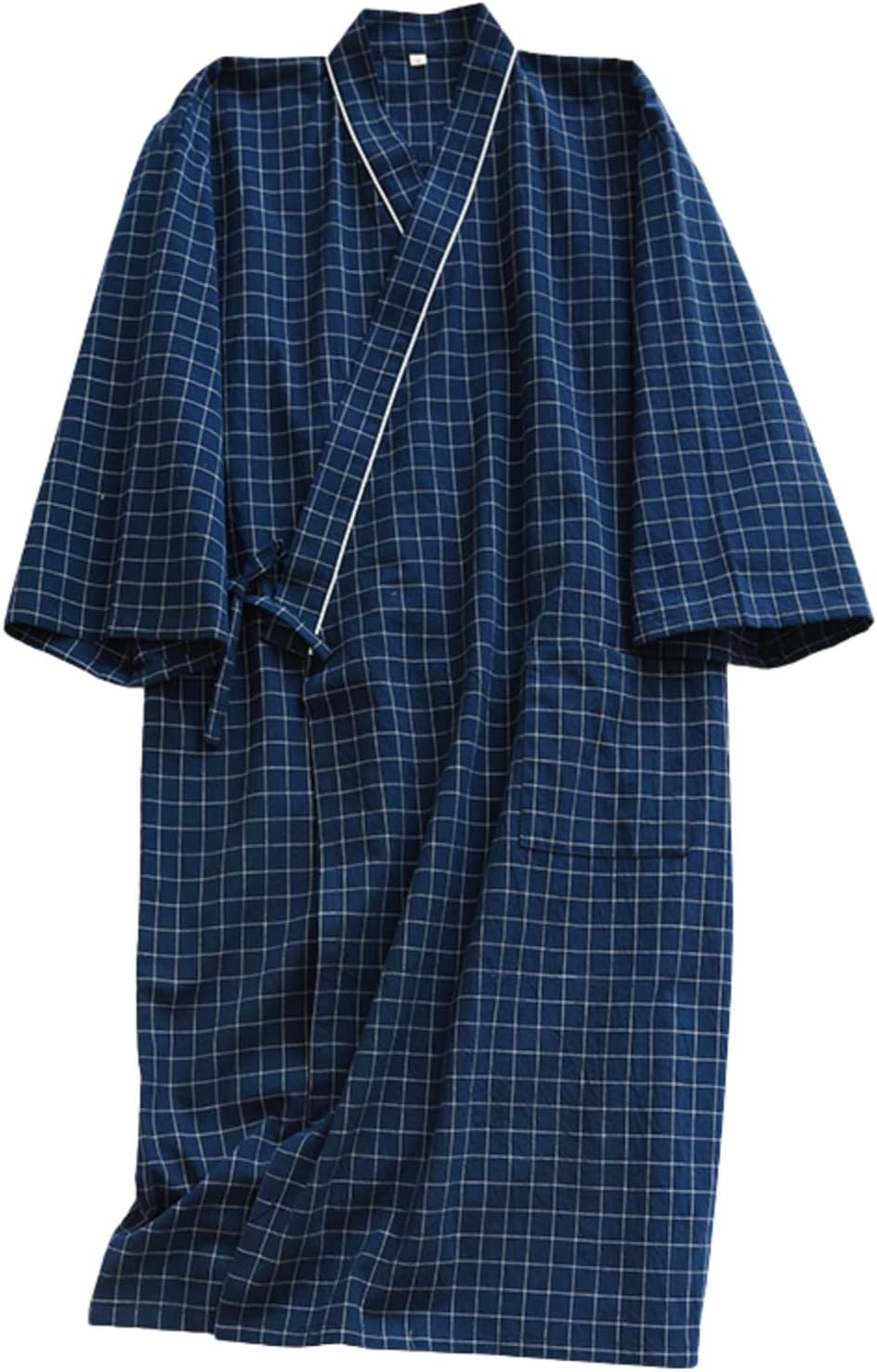 PIENSE Nursing Pajamas, Open Front, Full Open, Pajamas, Spring, Summer, Autumn, Nursing, Hospital Care, Nursing, Bedriding, Yukata Style, Unisex