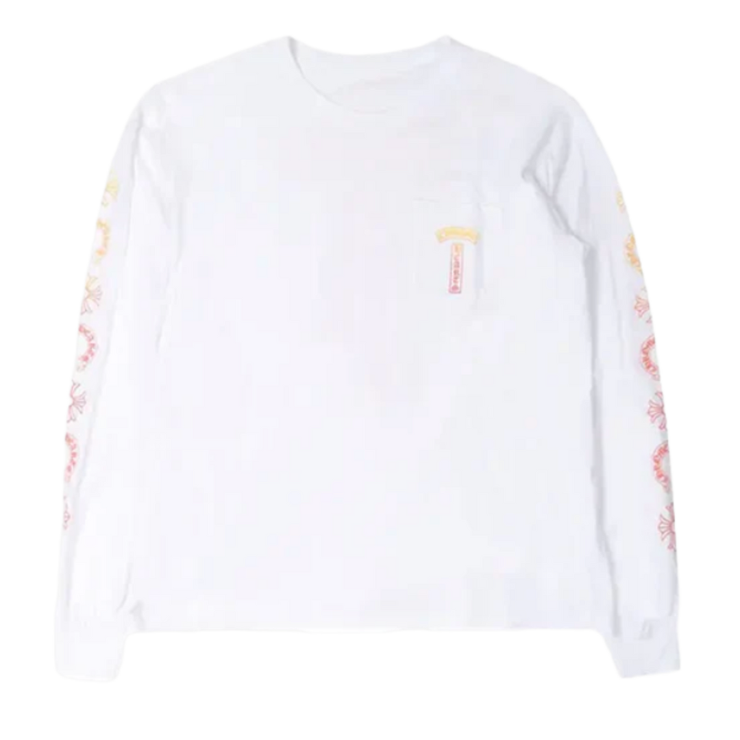 CHROME HEARTS 'GRADIENT' WHITE LONGSLEEVE