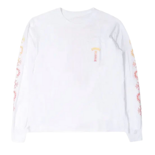 CHROME HEARTS 'GRADIENT' WHITE LONGSLEEVE