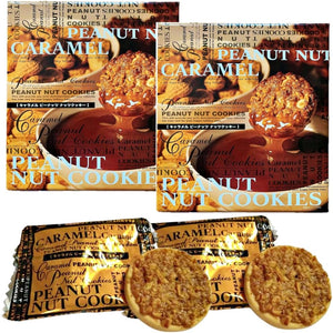 Cabana Village Peanut Cookies, 12 Pieces x 2 Boxes, Chiba Souvenir, Cookies with Plenty of Caramel and Peanuts
