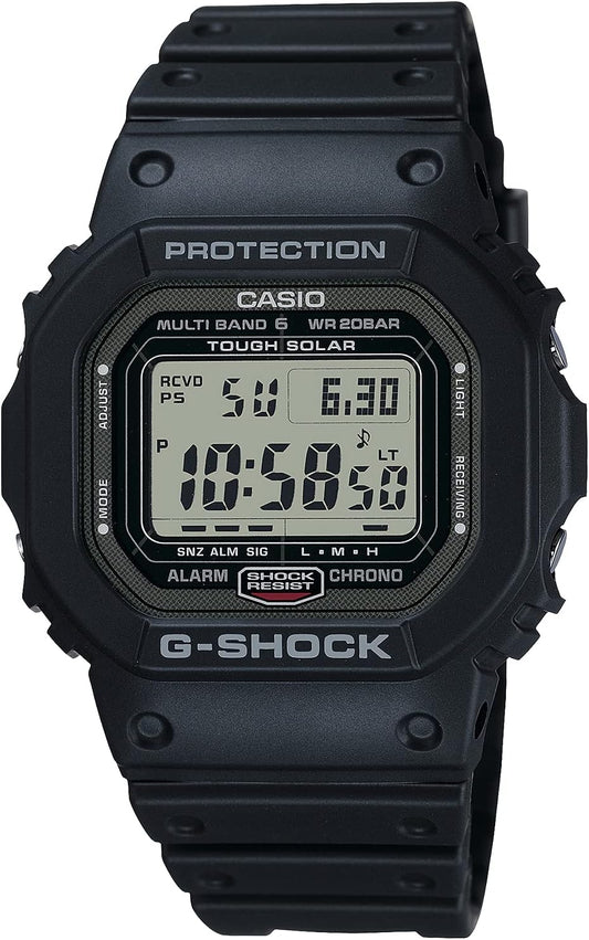 Casio GW-5000U-1JF Men's Watch, Black, black (metal case), Soft urethane band