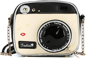 Women's Handbag Bag Camera Shape Shoulder Bag Retro Handbags Camera Shoulder Bag Elegant Costume Accessories