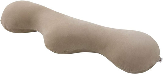 Emur Body Pillow, Cushion, Pillow, Moist Beige, Made in Japan, Washable Cover, Beads, Zipper Closure, Blissful Sleep