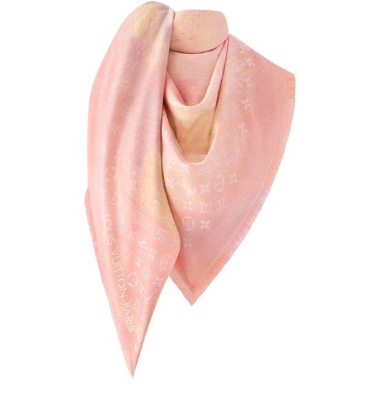 LOUIS VUITTON Flower Brush Shine Shawl - Image 1