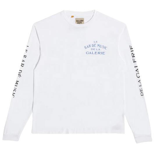 GALLERY DEPT. 'LE BAR GALERIE' WHITE LONGSLEEVE