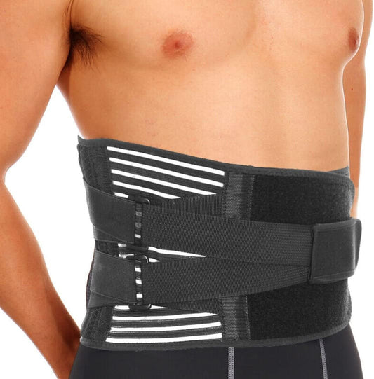 Back Support Lumbar Fixer Pain Relief Lumbar Support Belt Sciatica Men Women (L)