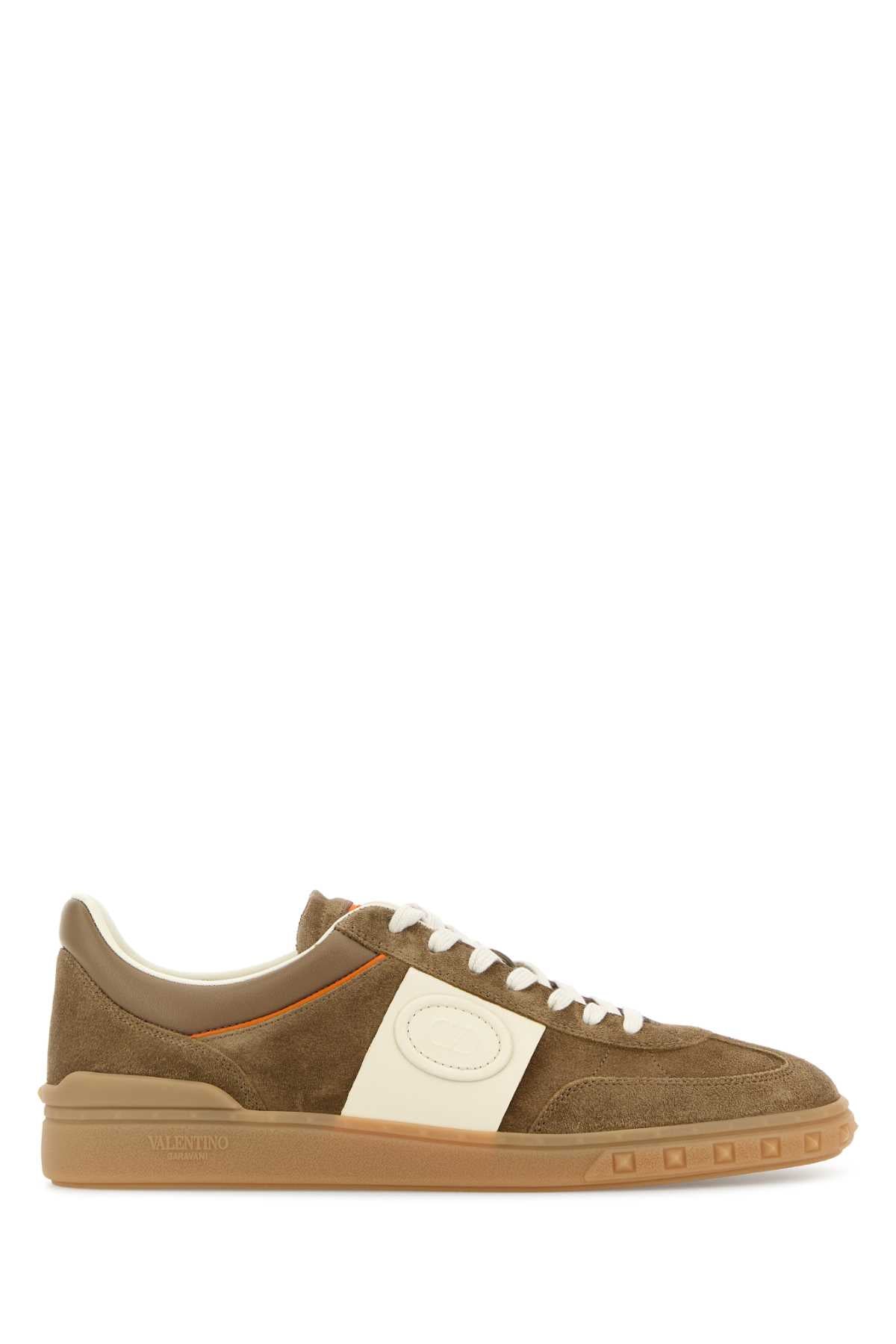 Valentino Garavani Cappuccino Suede Upvillageスニーカー - Image 1