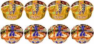 青森ご当地ラーメン 食べ比べセット 味噌カレー牛乳（ミルク）ラーメン×4個＋煮干中華そば×4個、合計8個入り 青森土産 青森グルメ カップラーメン 詰め合わせ