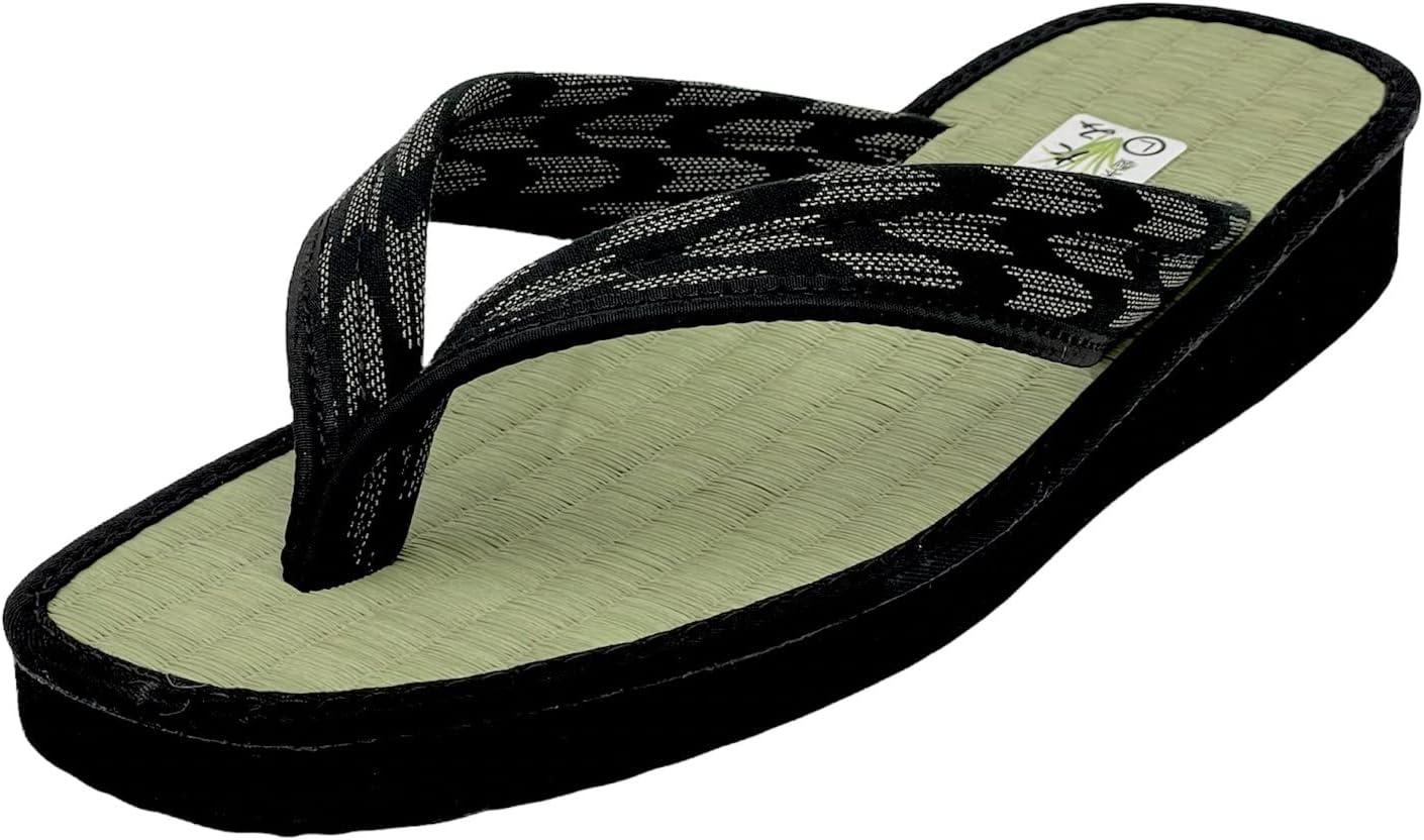 Daimei Shokai Men's Nose Strap Tatami Folding Japanese Pattern Japanese Style Sandals