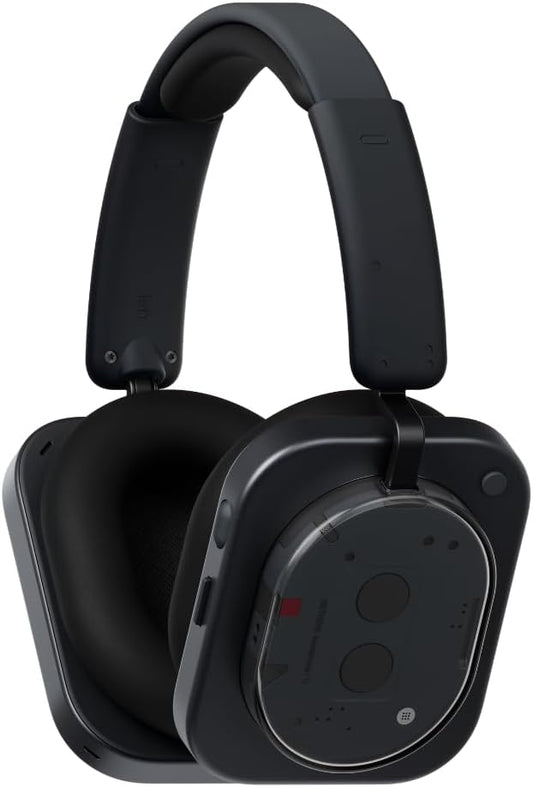 Nothing Headphone(1) Hybrid Active Noise Cancelling Headphones, Wireless Over-Ear Headphones with 6 Mics, Personalized Space Audio, Tuned by KEF, Up to 80 Hours Playback Bluetooth Headset Black