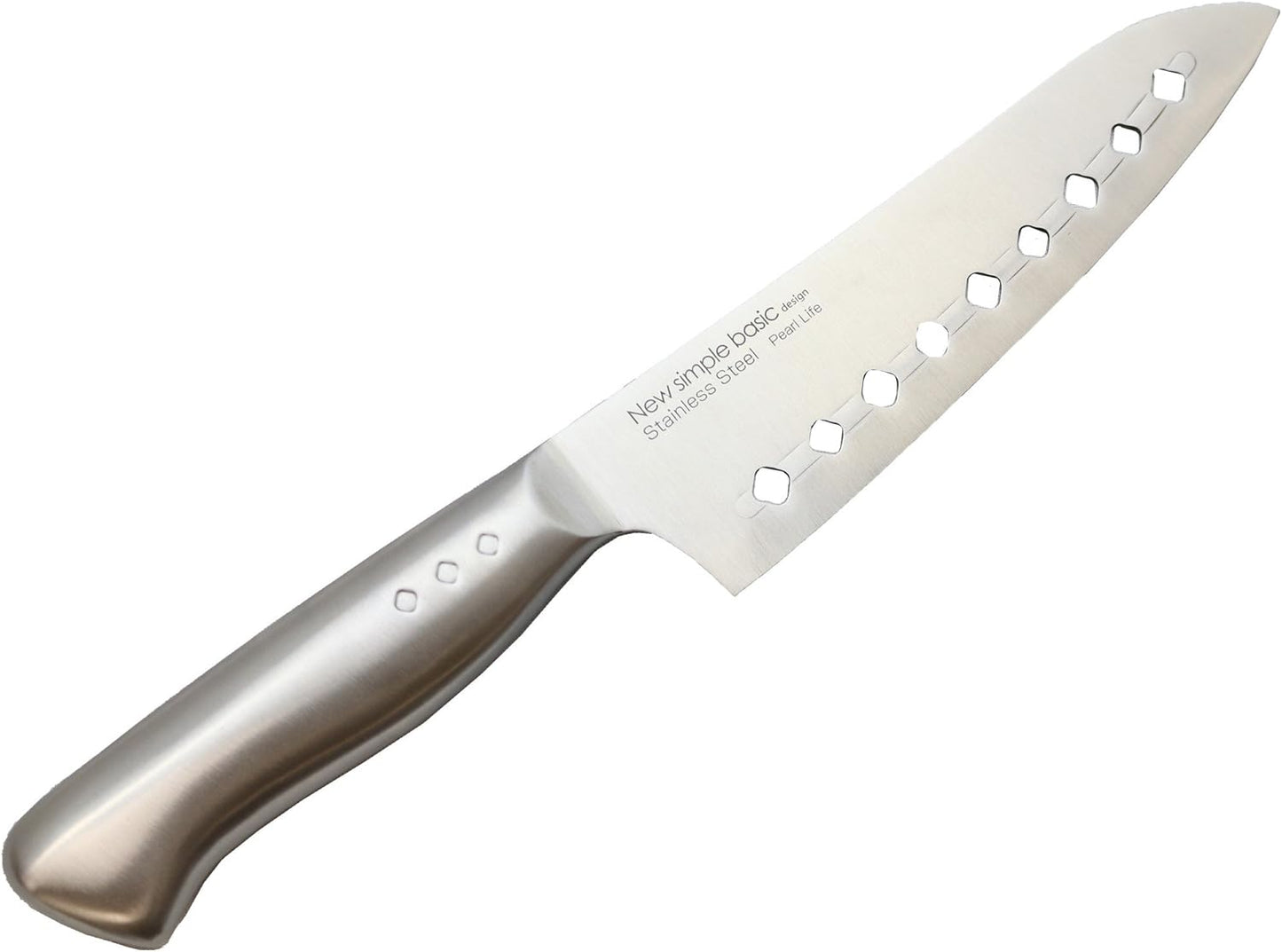 Pearl Metal Santoku Knife 6.3 inches (160 mm) Hole New Simple Basic F-2186