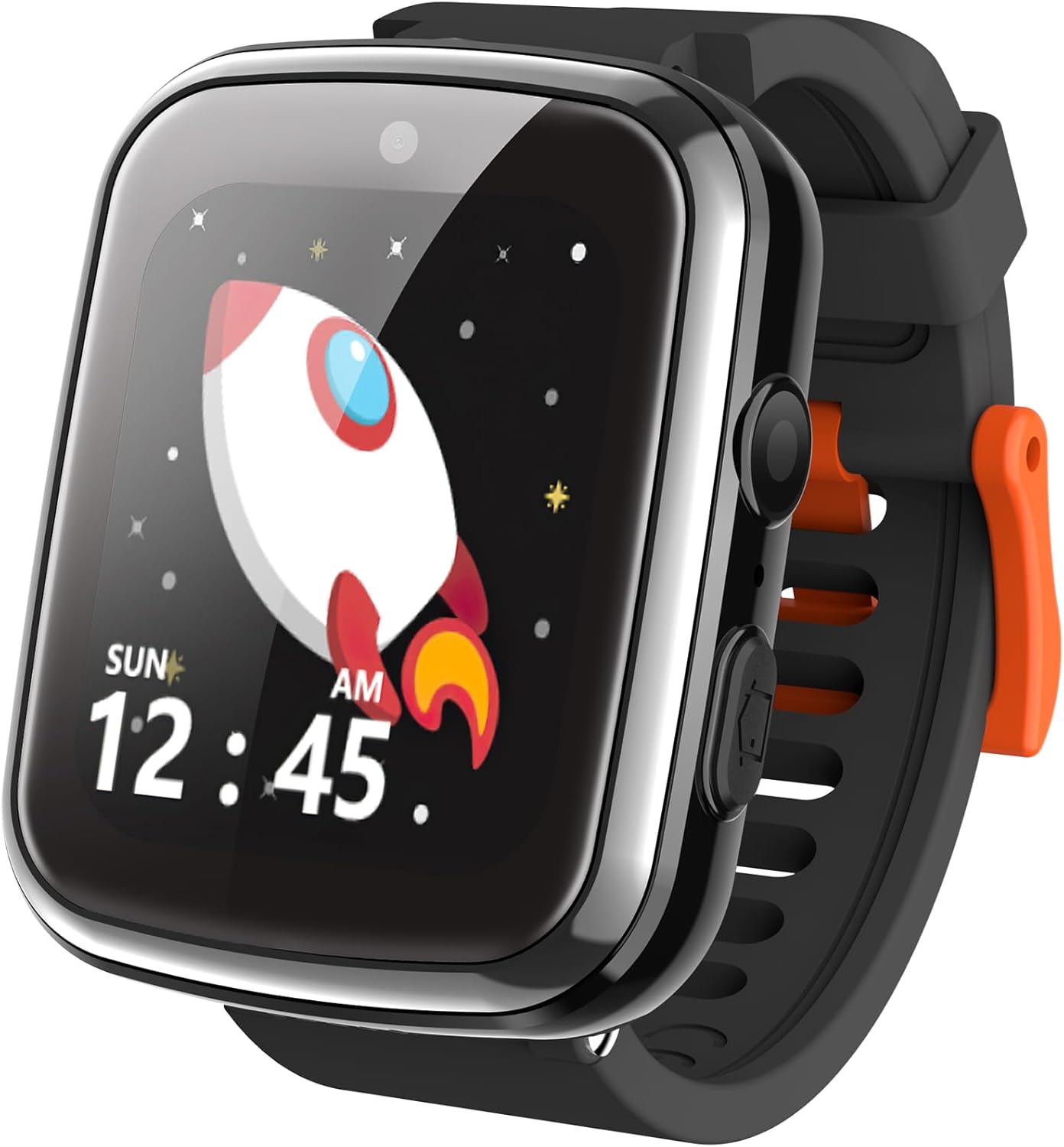 AGPTEK KSW25 Children's Wristwatch, For Children 3 to 12 Years Old, Genuine Japanese Product, Boys & Childrens Watch, Dial, DIY, Touch Screen, Built-In 32 GB, Pedometer, 350,000 High Pixel Photos,