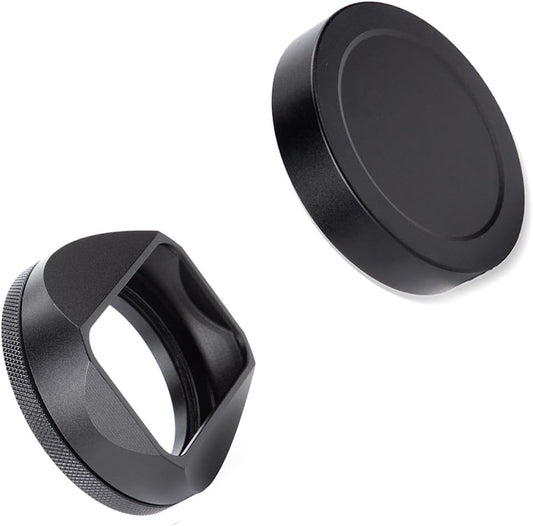 Metal Square Lens Hood with Cap for Nikkor Z 40mm F2, Nikkor Z 28mm f/2.8, Compatible with 52mm UV Filter (Black)