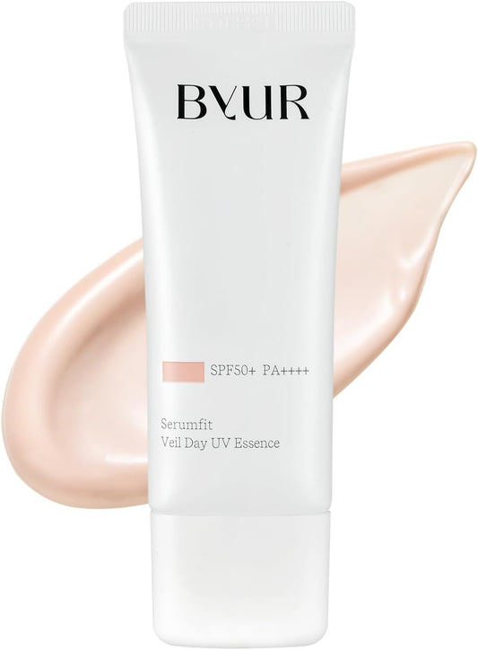 ByUR Makeup Base Sunscreen UV Protection SPF 50+ PA+++++ Tone Up Korean Serum Fit Veil Day UV Essence Sheer Pink