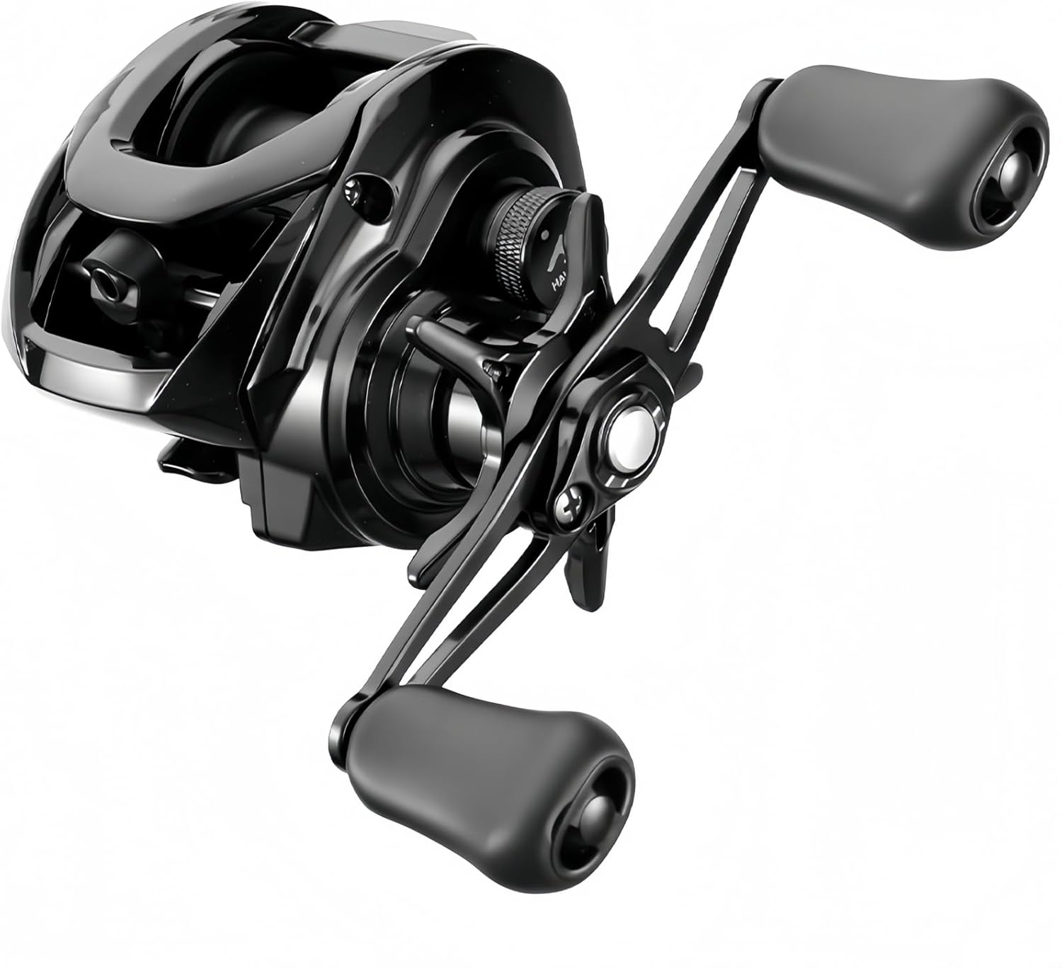 Bait Reel (Equipped with DC Electronic Brake) for Backlash/Long Throw Lures, Casting Noise Production, Electromagnetic Brake, For Both Freshwater & Saltwater, 7.2:1, Drag Power 13.2 lbs (6 kg)