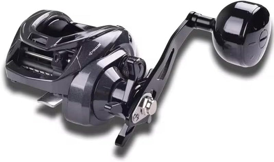 Decrk Saltwater Fishing Baitcasting Reel with Single Handle Drag Force 15kg Ratio 6.4:1 Marine Waterproof Baitcasting Reel