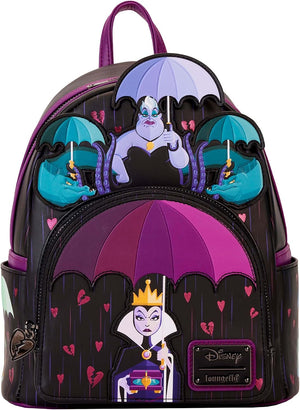Loungefly - Disney Villains Curse Your Hearts Mini Backpack - 0671803390577, Multicolored, mini