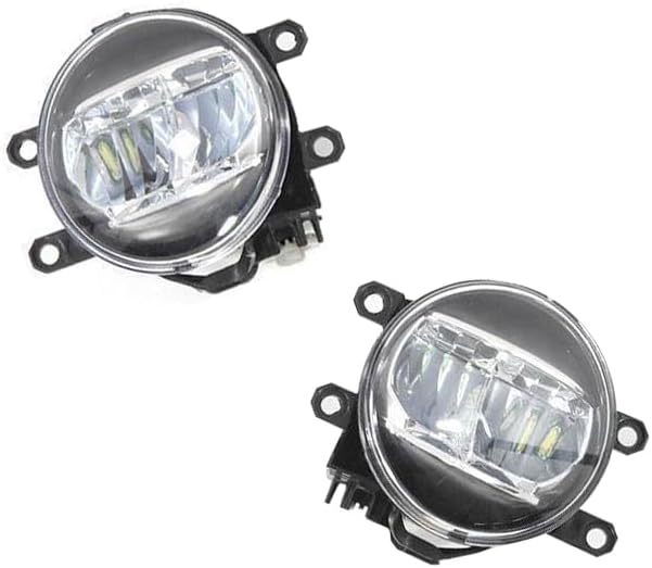 Prius PHV 30 Series Prius α 40 Series Car LED Fog Lamp Unit 81210-48050 Compatible H8 H11 H16 Front Fog Light Improved Visibility, Compatible with bad weather