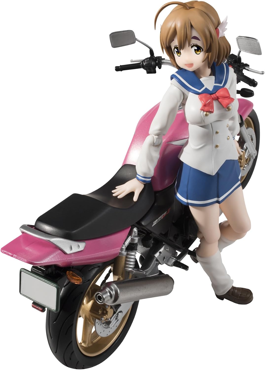 TAMASHII NATIONS S.H.フィギュアーツ ばくおん!! 佐倉羽音(制服)&CB400 SUPER FOUR 約135mm PVC&ABS製 塗装済み可動フィギュア