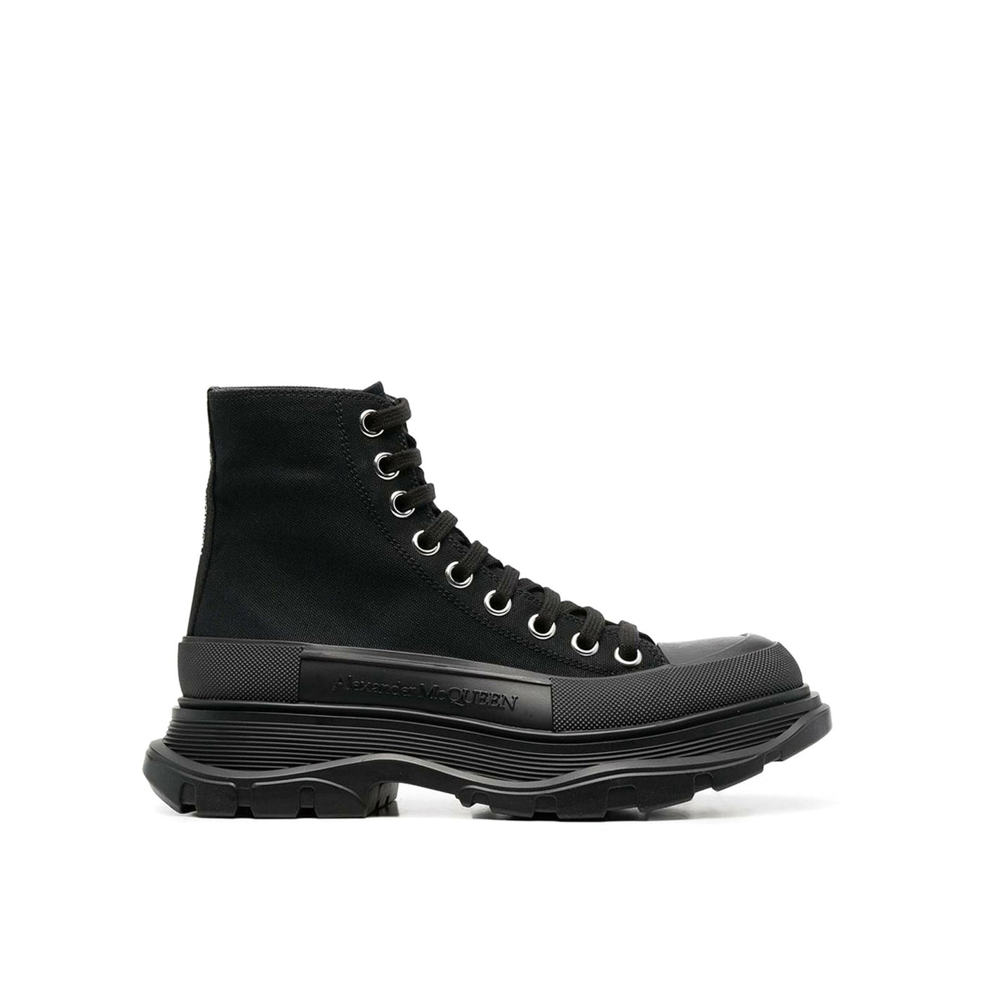 Alexander Mcqueen アレクサンダーマックイーントレッドスリックハイトップスニーカー - Image 1