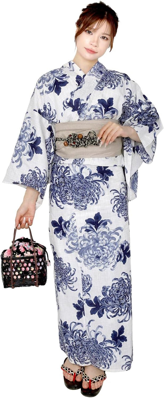 Fuuka Two-Piece Separate Yukata Set, for Women, Adult, One Size Fits Most