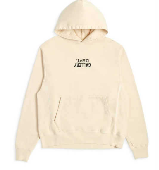 GALLERY DEPT 'FUCKED UP LOGO' CREAM HOODIE