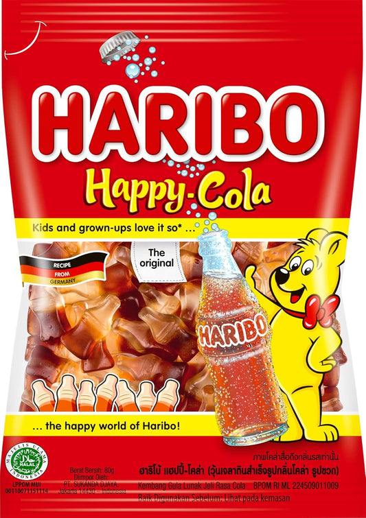 Haribo Haribo Happy Cola, 2.8 oz (80 g) x 10 Bags