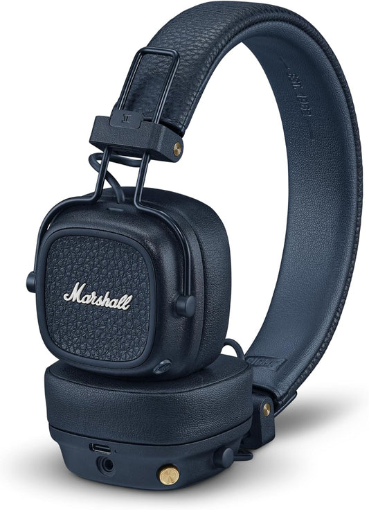 Marshall Wireless On-Ear Headphones Major V Midnight Blue Bluetooth / 100 Hours Continuous Playback / Qi Charging Compatible / Call Support [Domestic Genuine Product]