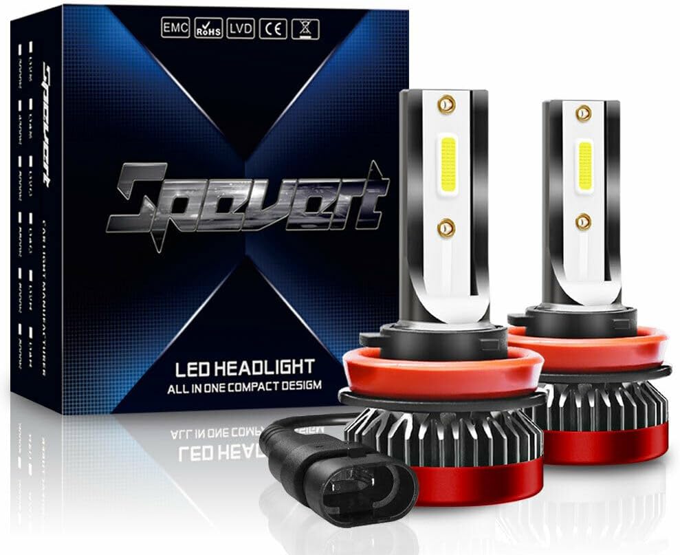 PRIUS 30 Series Z30 LED Headlight Bulb, Low Beam H21.5 - H27.12 H11, 6000K, 20000LM SPEVERT