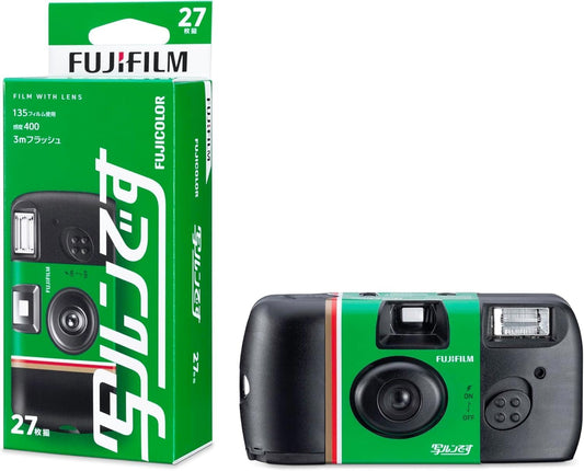 Fujifilm Film with Fuji Color Lens - Disposable Camera, Standard Type, Simple Ace, 27 Photos, Camera New Model 2025, Includes Sticker with Company Name "skymizuki"
