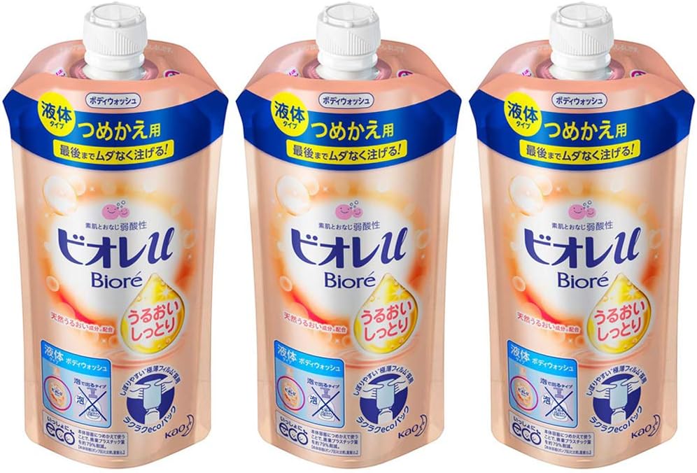 Set of 3 Bioreu Moisturizing Refill, 11.5 fl oz (340 ml)