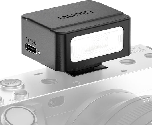Ulanzi SL01 Mini Camera Flash Mini Flash Speedlite Manual Speedlite with Single Contact Hot Shoe Mount, 6500K Color Temperature, 4 Power Levels, Compact, Convenient Type-C Compatible, Pocket Flash