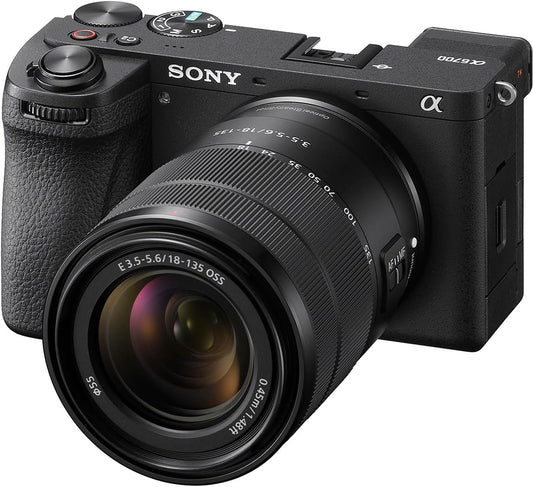 Sony ILCE-6700M APS-C Mirrorless SLR Camera α6700 High Magnification Zoom Lens Kit (Included Lens: SEL18135), Black