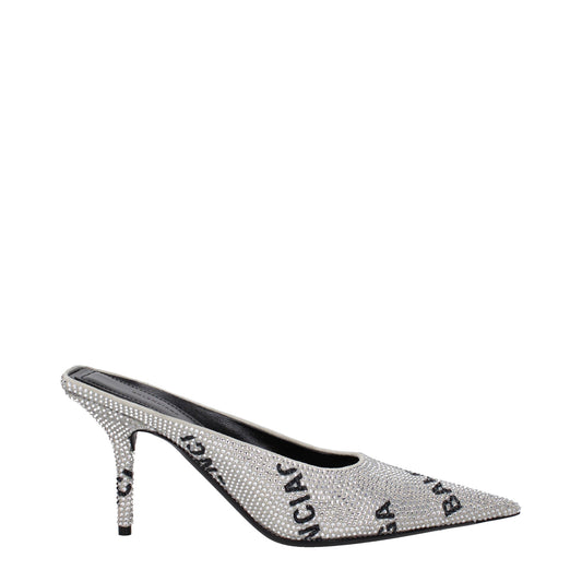 Balenciaga バレンシアガサンダル女性スエードシルバー - Image 1