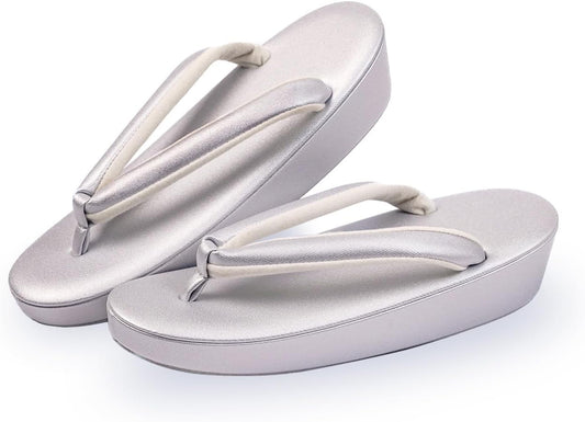 Amemari Women's Formal Zori Sandals, Made in Japan, No Pain, Super All-Purpose Zori Sandals, Thick Front, Cork, Lightweight, Sobi, Plain, Nishijin Textile, Thong, Dresses, Silk Eyes, High Quality,
